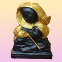Teracotta Radha Krishna showpiece cum Flower vase.